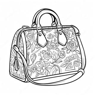 Page A Colorier Sac A Main Louis Vuitton 30909-27721