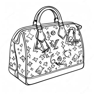 Page A Colorier Sac A Main Louis Vuitton 30909-27722