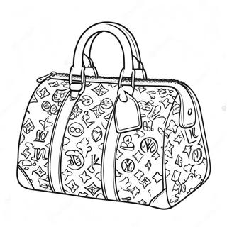 Page A Colorier Sac A Main Louis Vuitton 30909-27723