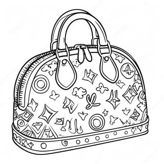 Page A Colorier Sac A Main Louis Vuitton 30909-27724