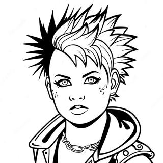 Punk Rock Pages À Colorier