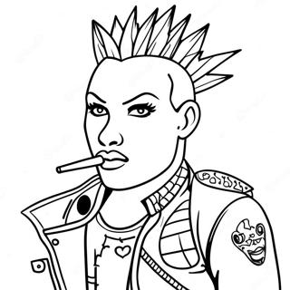 Page A Colorier Punk Rock 30988-27783