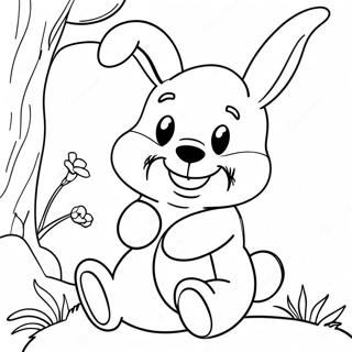 Page A Colorier Lapin De Paques Winnie Lourson 30999-27793