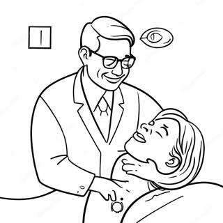 Page A Colorier Chiropracteur Heureux Ajustant Un Patient 31019-27810