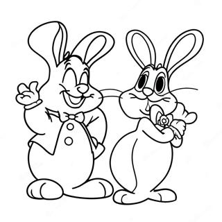 Page A Colorier Roger Rabbit Et Jessica Rabbit 31049-27834