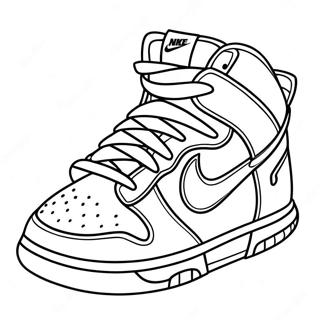 Nike Dunk Pages À Colorier