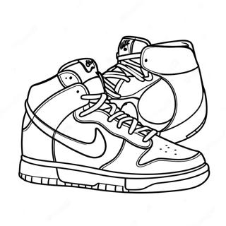 Page A Colorier Des Baskets Nike Dunk 31098-27870