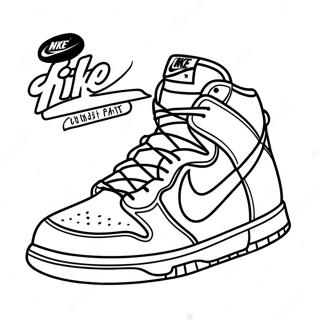 Page A Colorier Des Baskets Nike Dunk 31098-27871