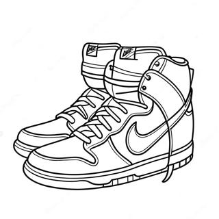 Page A Colorier Des Chaussures Nike Dunk Colorees 31099-27876