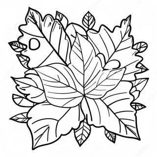 Page A Colorier Des Feuilles Dautomne Adorables 3109-2541