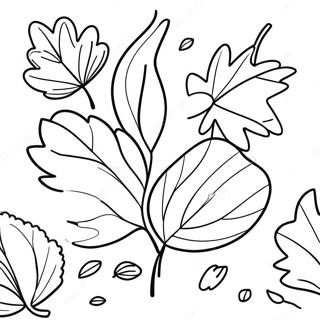 Page A Colorier Des Feuilles Dautomne Adorables 3109-2542