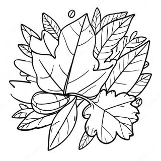 Page A Colorier Des Feuilles Dautomne Adorables 3109-2544