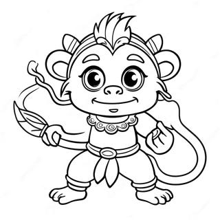 Page A Colorier Roi Des Singes Joueur 31129-27897