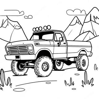 Page A Colorier De Laventure Tout Terrain Du Ford F250 31169-27930