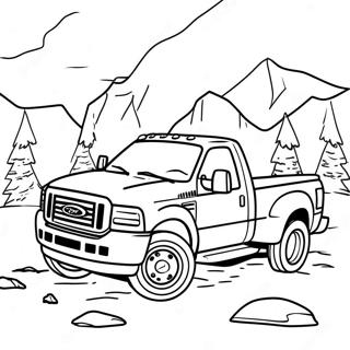 Page A Colorier De Laventure Tout Terrain Du Ford F250 31169-27932