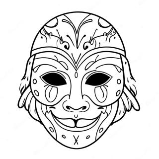 Page A Colorier De Masque Dhalloween 31178-27934