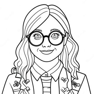 Page A Colorier De Luna Lovegood Avec Des Spectrespecs 31239-27985