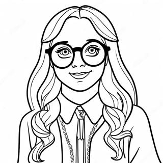 Page A Colorier De Luna Lovegood Avec Des Spectrespecs 31239-27987