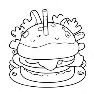 Krabby Patty Pages À Colorier