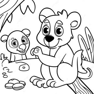 Page A Colorier De Zoboomafoo Jouant Avec Des Amis 31419-28132