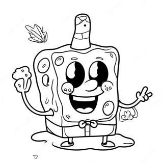 Page A Colorier De Spongebob Stoner 31488-28183