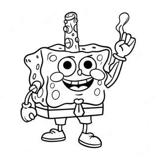 Page A Colorier De Spongebob Stoner 31488-28184