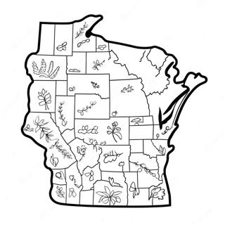 Wisconsin Pages À Colorier