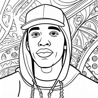 Page A Colorier Hood Swag Gangsta 31598-28270