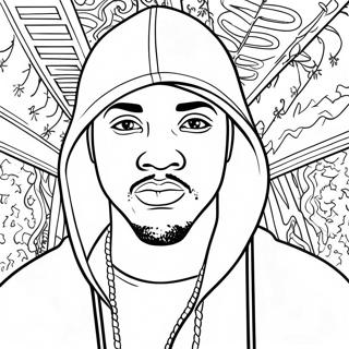 Page A Colorier Hood Swag Gangsta 31598-28272