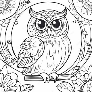 Page A Colorier Lettre O En Forme De Hibou 31619-4542