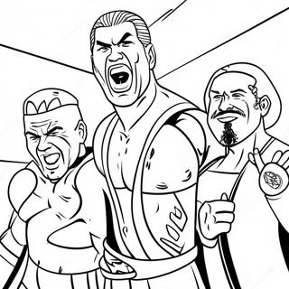 Page A Colorier Superstars Wwe En Action 31639-6742