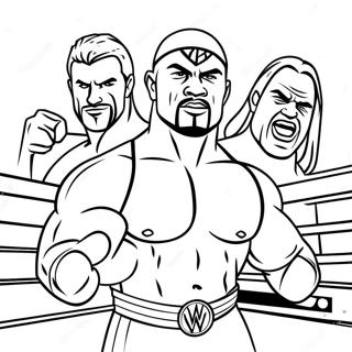 Page A Colorier Superstars Wwe En Action 31639-6821