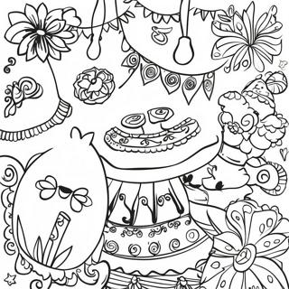 Page A Colorier Decorations Fiesta Colorees 31649-7926