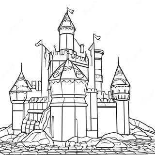 Page A Colorier Dun Chateau Colore En Briques Lego 31689-12906