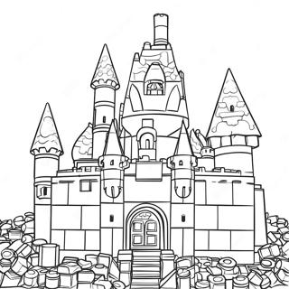 Page A Colorier Dun Chateau Colore En Briques Lego 31689-12907