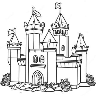 Page A Colorier Dun Chateau Colore En Briques Lego 31689-12908