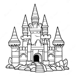 Page A Colorier Dun Chateau Colore En Briques Lego 31689-13049