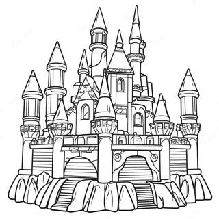 Page A Colorier Dun Chateau Colore En Briques Lego 31689-13052