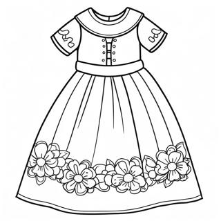 Page A Colorier Robe Elegante De Premiere Communion 31779-16331