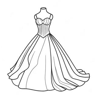 Page A Colorier De Robe De Mariee Elegante 31819-16361