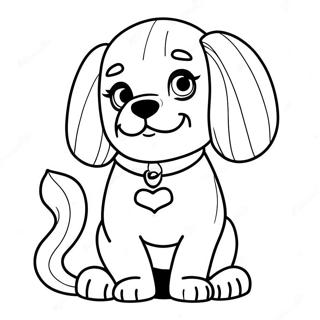 Page A Colorier De Chien Barbie 31929-16438