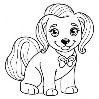 Page A Colorier De Chien Barbie 31929-16439