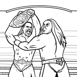 Page A Colorier De Match De Championnat De La Wwe 31950-16460