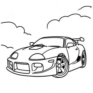 Page A Colorier De Voiture Supra 3198-2610