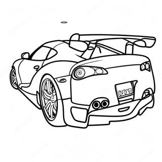 Page A Colorier De Voiture Supra 3198-2612