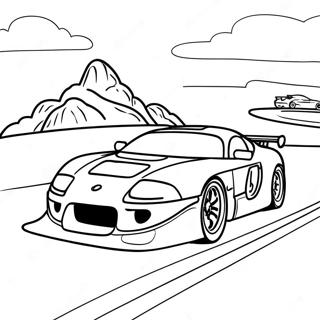 Page A Colorier De Scene De Course Supra 3199-2614