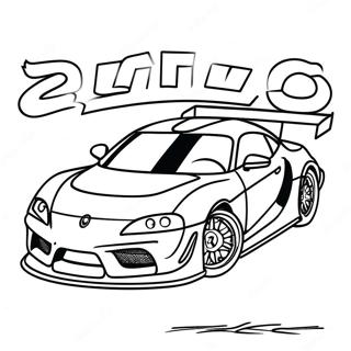 Page A Colorier De Scene De Course Supra 3199-2616