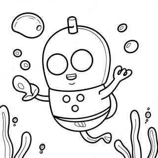 Page A Colorier Bebe Spongebob Mignon Sous Leau 32060-16545