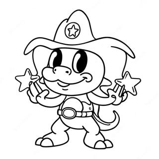 Page A Colorier Lemmy Koopaling Avec Une Baguette Etoile 32070-16555