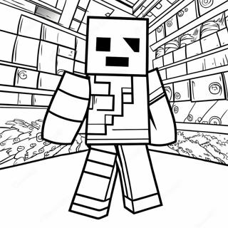 Minecraft Alex Pages À Colorier